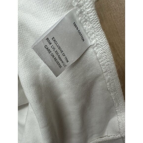 LVL XIII Mens Sleeveless Hoodie XXL White Distressed Raw Style New MSRP $225 - Picture 2 of 9